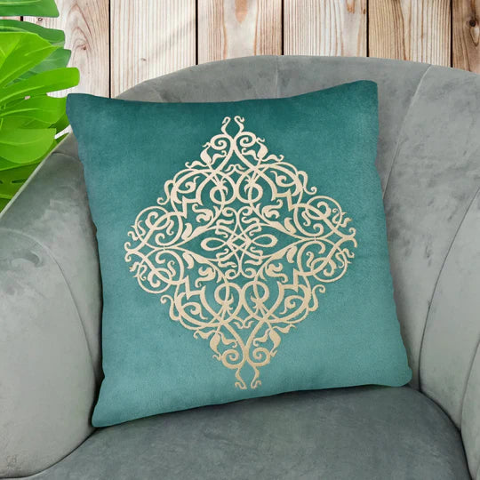Velvet Stuff Laser Cut Cushion In Robbin Blue Color 16” x 16” 1040549