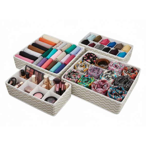 Pack of 4 Drawer Organizers