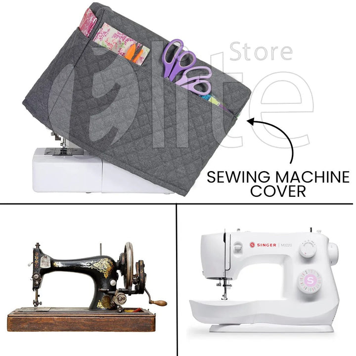 Dust Proof Sewing Machine Quilted Cover – - Main Image
