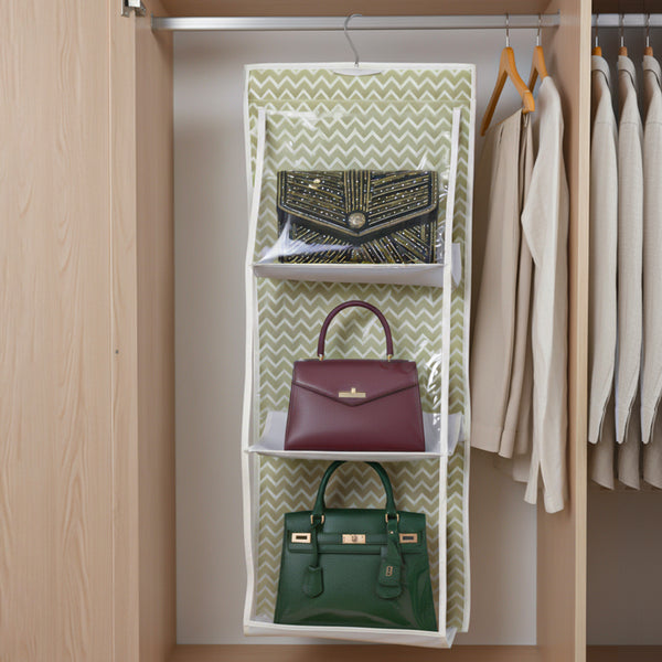 6 Pockets Dust-Proof Space Saving Hand Bags Organizer-Wavy