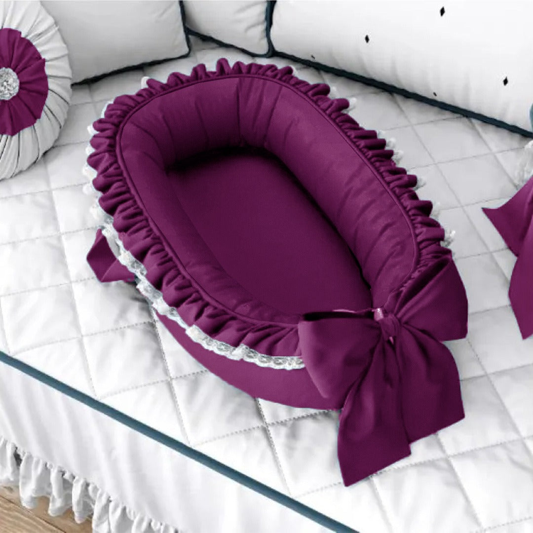 Baby Nest Co-Sleeping Bambù Naturale - Lettino Portatile Per Neonati In Sand - Foto 3