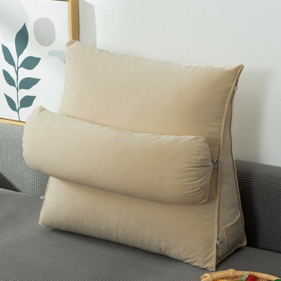 Velvet Triangular Back Rest Cushion / Neck Rest Pillow / Back Wedge Cu ...